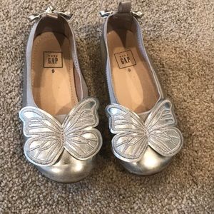 Gap silver slipper shoes